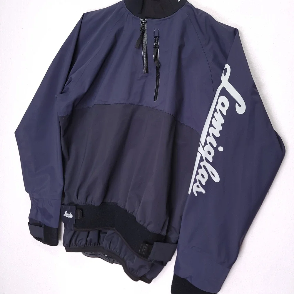 Lamiglas Navy Blue Quarter Zip Surf Top Fishing Wading Jacket Pullover Mens M